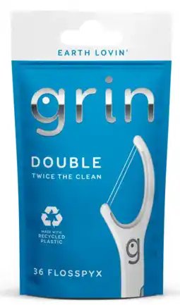 De Online Drogist Grin Double Floss Picks 36ST aanbieding