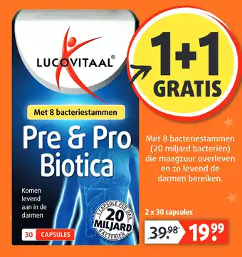 Lucovitaal Pre & pro biotica aanbieding