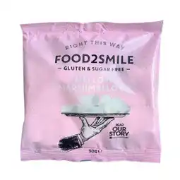 De Online Drogist Food2Smile Mellow Marshmallows 50GR aanbieding