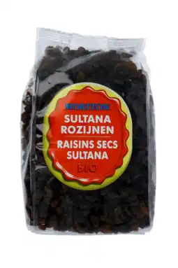 De Online Drogist Horizon Sultana Rozijnen Bio 1KG aanbieding