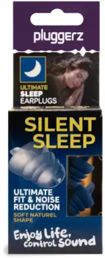 De Online Drogist Pluggerz Earplugs Silent Sleep 1PR aanbieding
