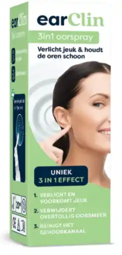 De Online Drogist Earclin Oorspray 3in1 Formule 20ML aanbieding