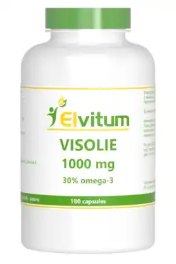 De Online Drogist Elvitum Visolie 1000mg Capsules 180CP aanbieding