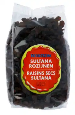 De Online Drogist Horizon Sultana Rozijnen Bio 500GR aanbieding