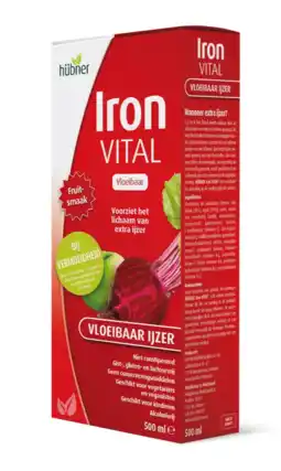 De Online Drogist Hubner Iron Vital Vloeibaar IJzer 500ML aanbieding