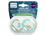 De Online Drogist Avent Ultra Air Fopspeen Nacht Aap 6-18M 2ST aanbieding