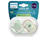 De Online Drogist Avent Ultra Air Fopspeen Leaves 6-18M 2ST aanbieding