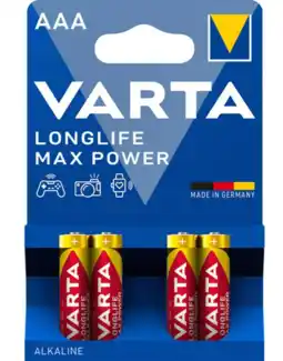 De Online Drogist Varta Longlife Max Power AAA Batterijen 4ST aanbieding