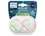 De Online Drogist Avent Ultra Air Fopspeen Nacht Vogel 6-18M 2ST aanbieding