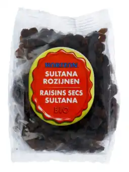 De Online Drogist Horizon Sultana Rozijnen Bio 250GR aanbieding