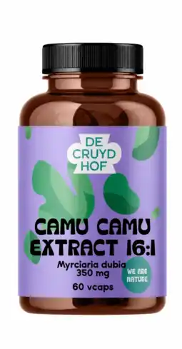 De Online Drogist Cruydhof Camu Camu Extract 16:1 Capsules 60VCP aanbieding