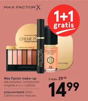 Etos Max Factor make-up aanbieding