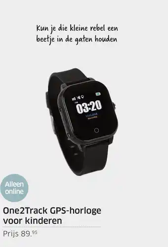 ANWB One2track gps-horloge voor kinderen aanbieding