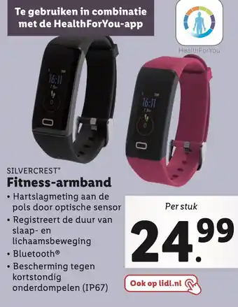 Lidl SILVERCREST Fitness-armband aanbieding