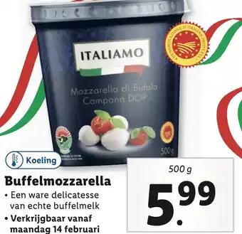 Lidl Buffelmozzarella aanbieding