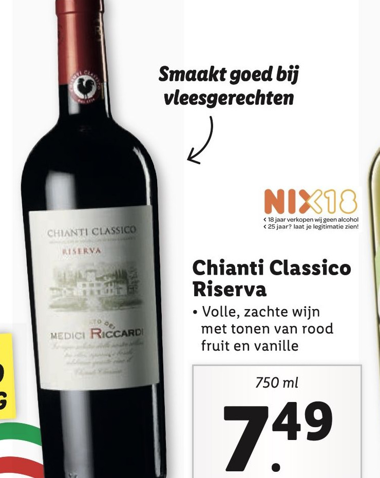 Chianti Classico Riserva • Volle, zachte wijn met tonen van rood fruit en vanille aanbieding bij