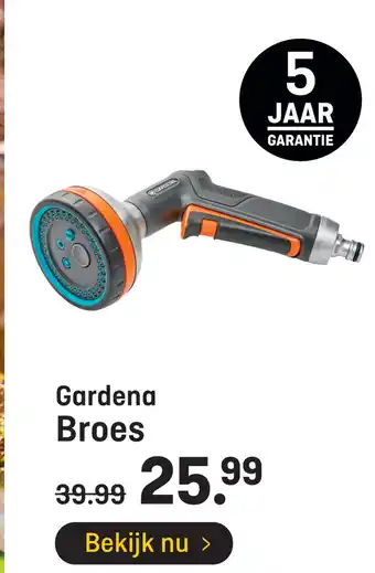 Hubo Gardena broes aanbieding