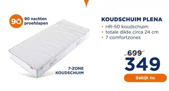 TotaalBED Koudschuim plena aanbieding