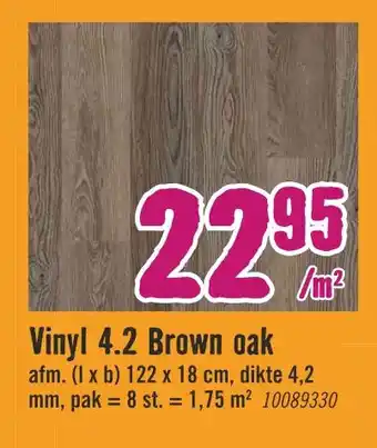 Hornbach Vinyl 4.2 brown oak aanbieding