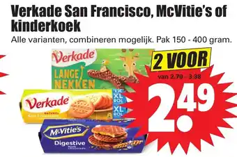 Dirk Verkade San Francisco, McVitie's of kinderkoek 2*150-400g aanbieding