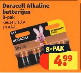 Kruidvat Duracell alkaline batterijen aanbieding