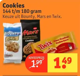 Kruidvat Cookies 144 t/m 180 gram aanbieding