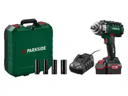 Lidl PARKSIDE Accu-slagmoersleutel 20 V 400 Nm, met accu 4 Ah en snellader 4,5 A aanbieding