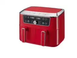 Lidl SILVERCREST Dubbele airfryer, 2x 4,35 L, rood, retro (rood 1973) aanbieding
