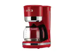 Lidl SILVERCREST Koffiezetapparaat met filter, tot 10 kopjes, rood, retro aanbieding