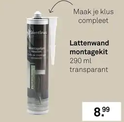 Karwei Silentlines Lattenwand montagekit aanbieding