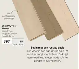 Karwei Click PVC vloer Manera aanbieding