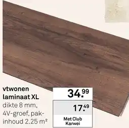 Karwei Vtwonen laminaat XL aanbieding