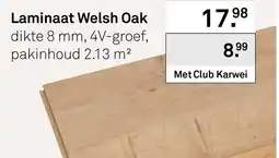 Karwei Laminaat Welsh Oak aanbieding
