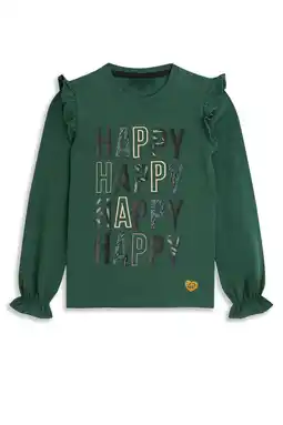 Wehkamp 4PRESIDENT longsleeve groen aanbieding