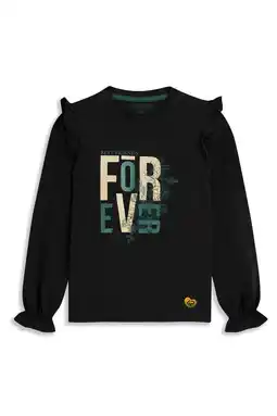 Wehkamp 4PRESIDENT longsleeve zwart aanbieding