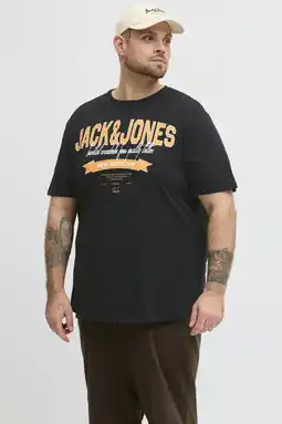 Wehkamp JACK & JONES PLUS SIZE regular T-shirt Plus Size zwart aanbieding
