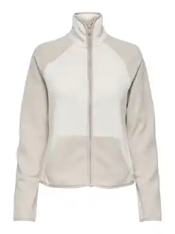Wehkamp ONLY PLAY fleece vest ONPJULIE beige aanbieding