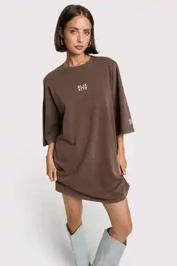 Wehkamp Alix the Label T-shirtjurk bruin aanbieding