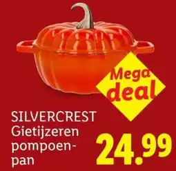 Lidl Silvercrest gietijzeren pompoenpan aanbieding
