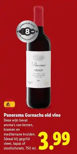 Lidl Panorama Garnacha old vine aanbieding