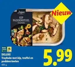 Lidl Deluxe Traybake met kip, truffel en paddenstoelen aanbieding