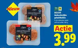 Lidl Deluxe Gehaktballen aanbieding