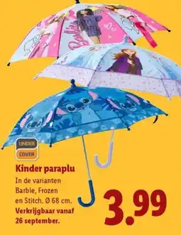 Lidl Kinder paraplu aanbieding