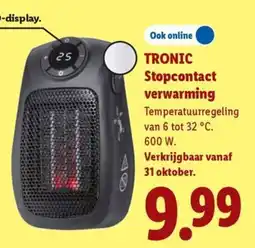 Lidl Tronic Stopcontact Verwarming aanbieding