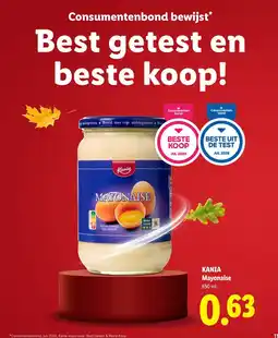 Lidl Kania Mayonaise aanbieding
