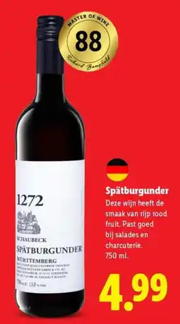 Lidl Schaubeck Spätburgunder aanbieding