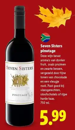 Lidl Seven Sisters Pinotage aanbieding