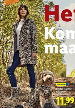 Lidl Honden Regenjas aanbieding