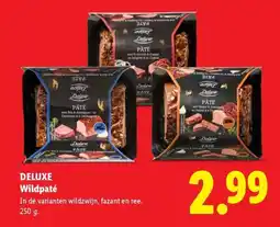 Lidl Deluxe Wildpaté aanbieding