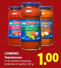 Lidl Combino Tomatensaus aanbieding